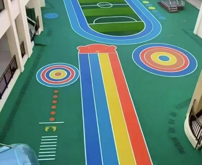 朝阳市幼儿园塑胶跑道硅pu球场 - 方案